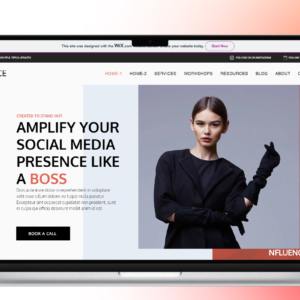 Nfluence: Social Media Influencing Website Template