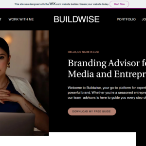 BuildWise: Professional Website Template for Entrepreneurs