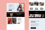 Social Media Influencing Wix Website Template, Coach, Nutrition, Personal Coach - Image 3