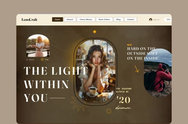 Photography Portfolio: Photography Website Template