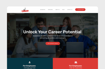 Job Search Wix Website Template - Career Development, Freelancing, Project Management