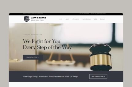 LawBridge Solutions: Legal Services Website Template