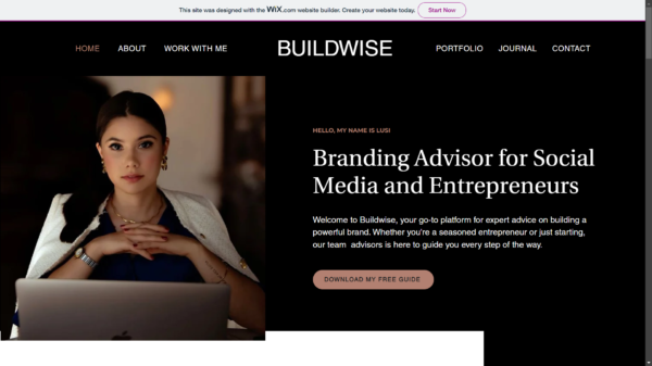 BuildWise: Professional Website Template for Entrepreneurs