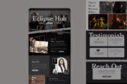 Eclipse Hub, Social Media Manager Wix Template,Wix Website Template for Agency, Business Manager Web Banners Template, Designers, Editorial - Image 2