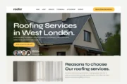 Roofing Services Wix Website Template -Construction, Builders, Interior Designer,  Real Estate, Contractor
