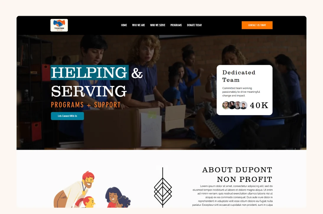 107 Wix NGO Website Template | Charity & Non-Profit Design - Image 1