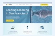Cleaning Service Wix Website Template, Cleaning Business, Professional Cleaning Wix Website, Commercial Cleaning, Residential Cleaning, Wix