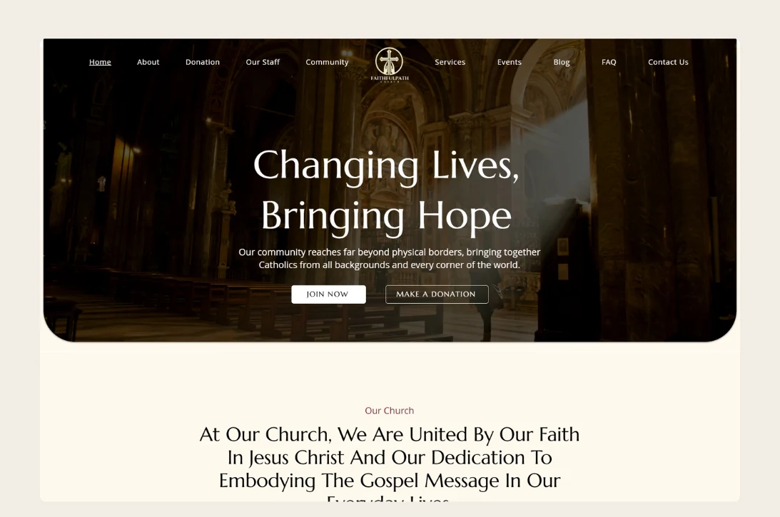 110 Wix Website Template for Churches, Ministry, Pastors. Modern Church Website Template. Church Website Design. - Image 1