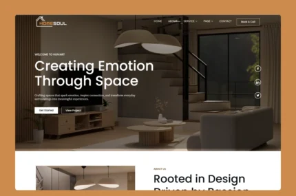 Wix Template for Interior, Architecture Design and Construction