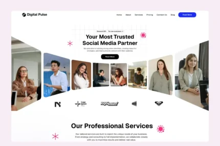 Wix Template for Digital Agency , Finance, Marketing, Consultants, Agencies, Service Providers