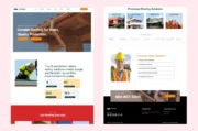 Roofing & Construction Wix Editor Website Template, Real Estate Wix Template, Construction - Image 3