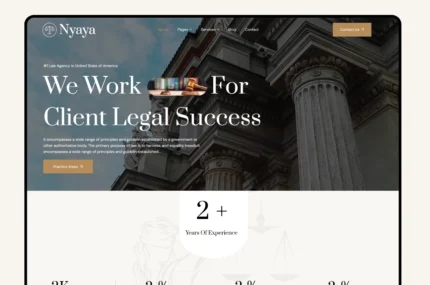 Nyaya – Wix Law & Legal Website Template