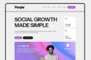 Purple – Social Media & Digital Marketing Website Template