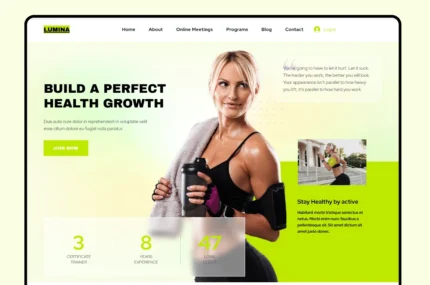 Fitness & Personal Trainer Website Template